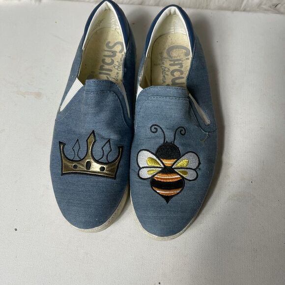 Circus by Sam Edelman Charlie-15 blue flats SZ9M - Picture 1 of 8